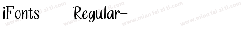 iFonts周年体 Regular字体转换